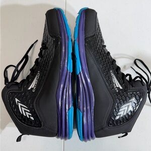 Catapult Men’s Basketball Sneakers High Top Size 11 Black Purple Blue